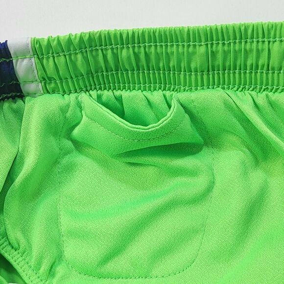 Nike Dri-Fit Drawstring Athletic Shorts Womens Size Extra Small XS Green Blue - Picture 6 of 7